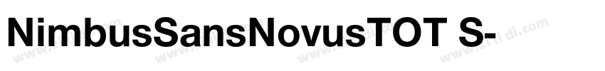NimbusSansNovusTOT S字体转换